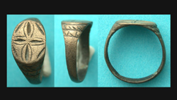 Ring, Medieval, Ladies, Quatrefoil Flower, ca. 15th-16th Cent, Wow!